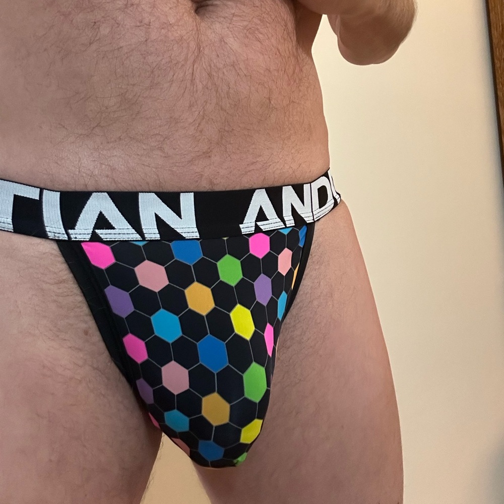 Andrew Christian Vibrant Design Honeycomb Jock